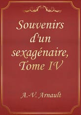 Souvenirs d'un sexagénaire, Tome IV 표지 이미지