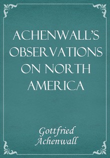 Achenwall's Observations on North America