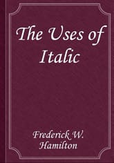 The Uses of Italic 표지 이미지