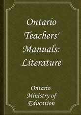 Ontario Teachers' Manuals: Literature 표지 이미지