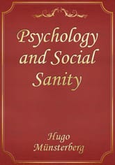 Psychology and Social Sanity 표지 이미지