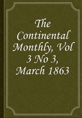 The Continental Monthly, Vol 3 No 3, March 1863 표지 이미지