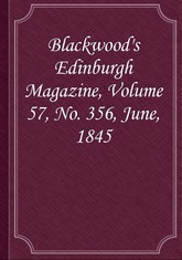 Blackwood's Edinburgh Magazine, Volume 57, No. 356, June, 1845 표지 이미지
