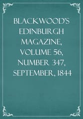 Blackwood's Edinburgh Magazine, Volume 56, Number 347, September, 1844 표지 이미지