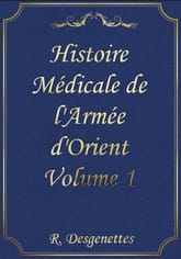 Histoire Médicale de l'Armée d'Orient Volume 1 표지 이미지