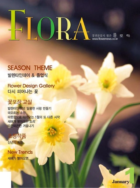 월간 FLORA 2005년 세트 표지 이미지