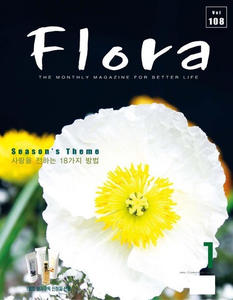 월간 FLORA 2008년 세트 표지 이미지
