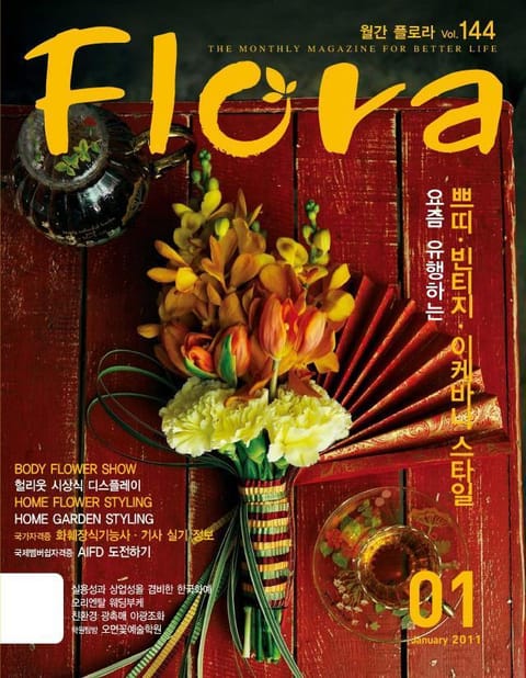 월간 FLORA 2011년 세트 표지 이미지