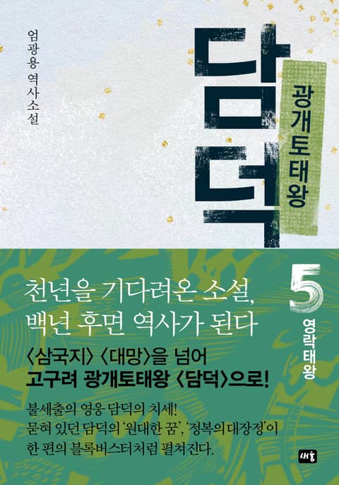 광개토태왕 담덕 5 표지 이미지