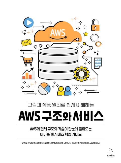 그림과 작동 원리로 쉽게 이해하는 AWS 구조와 서비스 표지 이미지