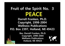 Christian Success Life Skills - 101 : PEACE