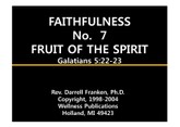 Christian Success Life Skills - 101 : FAITHFULNESS 표지 이미지