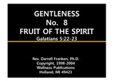Christian Success Life Skills - 101 : GENTLENESS 표지 이미지