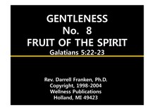 Christian Success Life Skills - 101 : GENTLENESS