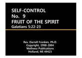 Christian Success Life Skills - 101 : SELF-CONTROL 표지 이미지