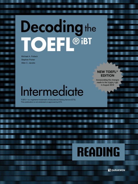 Decoding the TOEFL® iBT READING Intermediate (New TOEFL Edition) 표지 이미지