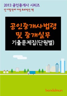 2013 공인중개사 공인중개사법령 및 중개실무 기출문제 단원별