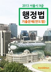 2013 서울시 9급 행정법 기출문제(연도별) 표지 이미지