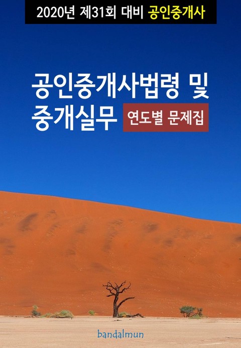 2020년 제31회 대비 공인중개사법령 및 중개실무 (연도별 문제집) 표지 이미지