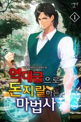 역대급으로 돈지랄하는 마법사 표지 이미지
