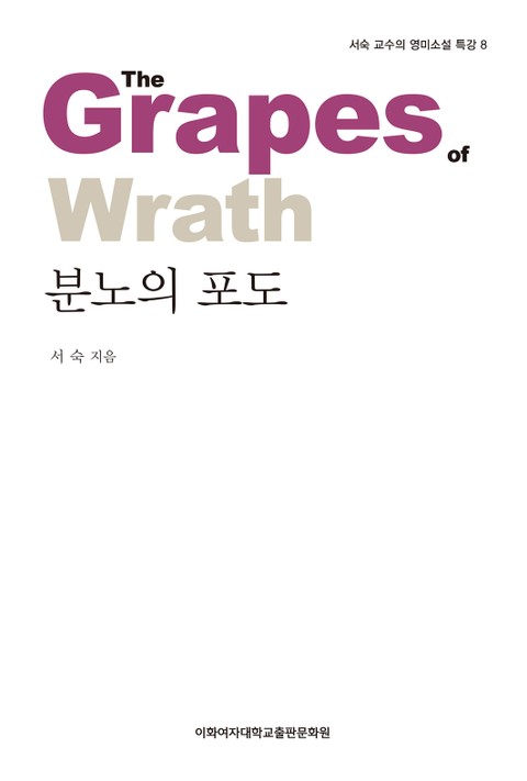 분노의 포도 - 서숙 교수의 영미소설 특강 8 표지 이미지