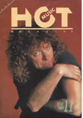 핫뮤직(HOT MUSIC) 1990년11월호 표지 이미지
