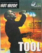 핫뮤직(HOT MUSIC) 2001년7월호 표지 이미지