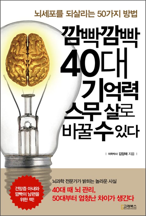 깜빡깜빡 40대 기억력 스무 살로 바꿀 수 있다 표지 이미지