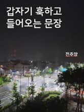 갑자기 훅하고 들어오는 문장 표지 이미지