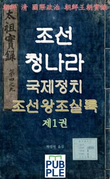 조선 청나라 국제정치 조선왕조실록 제1권