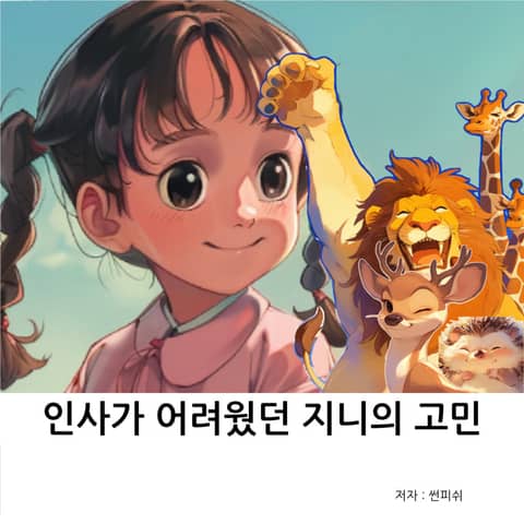 인사가 어려웠던 지니의 고민 표지 이미지