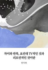 차이와 반복, 요컨대 TV적인 것과 리모컨적인 것이란 표지 이미지