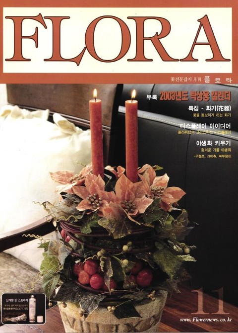 월간 FLORA 2002년 11월호 표지 이미지
