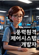 풍력원격제어시스템개발자 - 풍력 발전, 원격 제어 시스템, 스마트 그리드, 에너지 효율, 신재생 에너지, 데이터 분석, 풍력 터빈, IoT 기술, 실시간 모니터링, 안전 시스템 표지 이미지