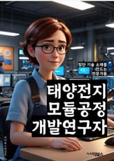 태양전지모듈공정개발연구자 - 태양전지, 모듈, 공정, 개발, 연구자, 태양광, 에너지, 신재생에너지, 기술, 환경 표지 이미지