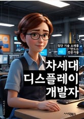 차세대디스플레이개발자 - OLED 기술, 고해상도, 색재현성, 반응속도, 에너지 효율성, 유연 디스플레이, 투명 디스플레이, 적응형 디스플레이, 홀로그래픽 디스플레이, 증강현실(AR) 및 가상현실(VR) 호환성 표지 이미지