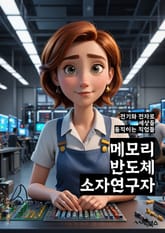 메모리반도체소자연구자 - 반도체 소자, 메모리, 연구, 기술, 집적회로, 전기전자, 실리콘, 트랜지스터, 소자 설계, 반도체 산업 표지 이미지