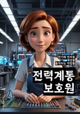 전력계통보호원 - 전력계통, 보호장치, 과전류, 단락, 과전압, 차단기, 접지, 전압강하, 전류차단, 전력량계 표지 이미지