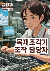 목재조각기조작 담당자 - 목재, 조각기, 조작, 제어, 작업, 안전, 유지보수, 기계, 훈련, 생산량 표지 이미지