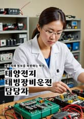 태양전지태빙장비운전 담당자 - 태양전지, 태빙장비, 운전, 담당자, 장비 운전, 태양광 발전, 태양광 시스템, 태양광 발전소, 태양광 발전장비, 태양광 발전운전 표지 이미지
