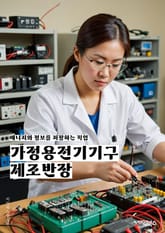 가정용전기기구제조반장 - 전기기구, 가정용, 제조, 반장, 전기제품, 가전제품, 가정용전기제품, 전기기기, 가정용전기장비, 전기제품 제조업체 표지 이미지