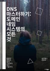 DNS 마스터하기: 도메인 네임 시스템의 모든 것 - DNS, 도메인, 네임서버, 레코드, A 레코드, CNAME, MX 레코드, TTL, 쿼리, 프로토콜, 캐싱, 보안, DNSSEC, 루트 서버, 분산 시스템, IPv4, IPv 표지 이미지