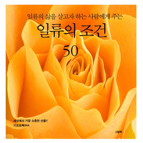 일류의 삶을 살고자 하는 사람에게 주는 일류의 조건 50 표지 이미지