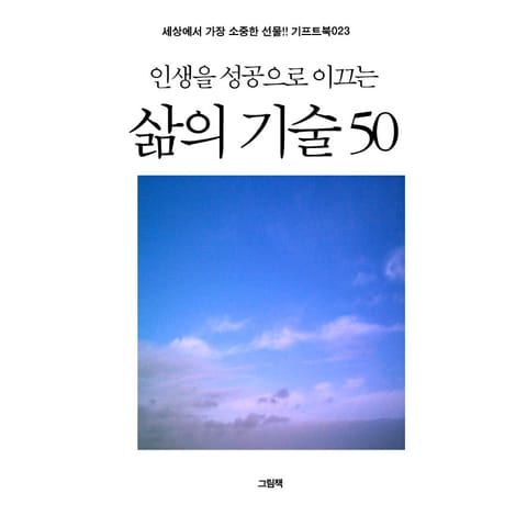 인생을 성공으로 이끄는 삶의 기술 50 표지 이미지