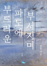 부드러운 파도에 부서지며 표지 이미지