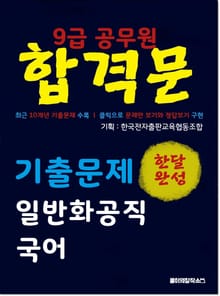 9급 공무원 합격문 기출문제 일반화공직 국어