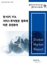 한-터키 FTA 서비스투자 협정 발효에 따른 유망분야 표지 이미지