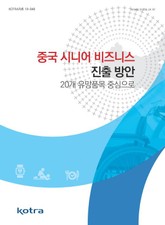 중국 시니어 비즈니스 진출 방안 표지 이미지