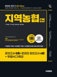 2025 하반기 시대에듀 All-New NCS 지역농협 6급 필기시험 봉투모의고사