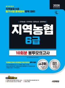 2026 최신판 시대에듀 All-New NCS 지역농협 6급 필기시험 봉투모의고사 10회분